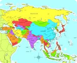 map  of asia